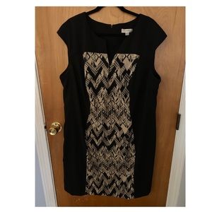 Black and Tan sleeveless dress